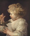 Niño con pájaro barroco Peter Paul Rubens